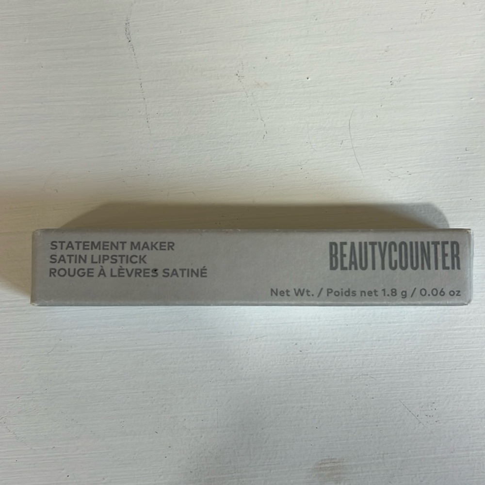 Beautycounter statement maker satin lipstick color inspired